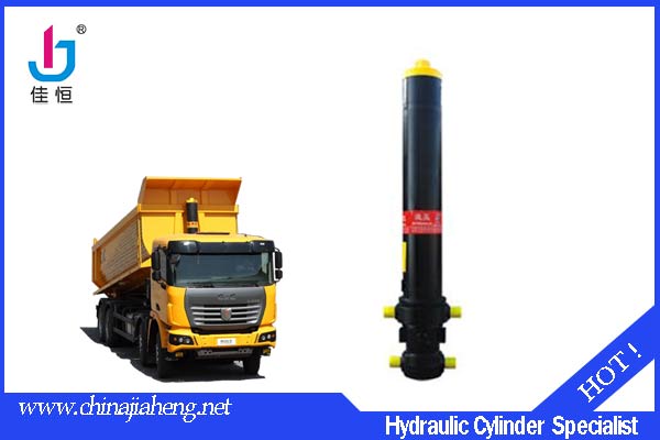Telescopic hydraulic cylinder for dump truck 